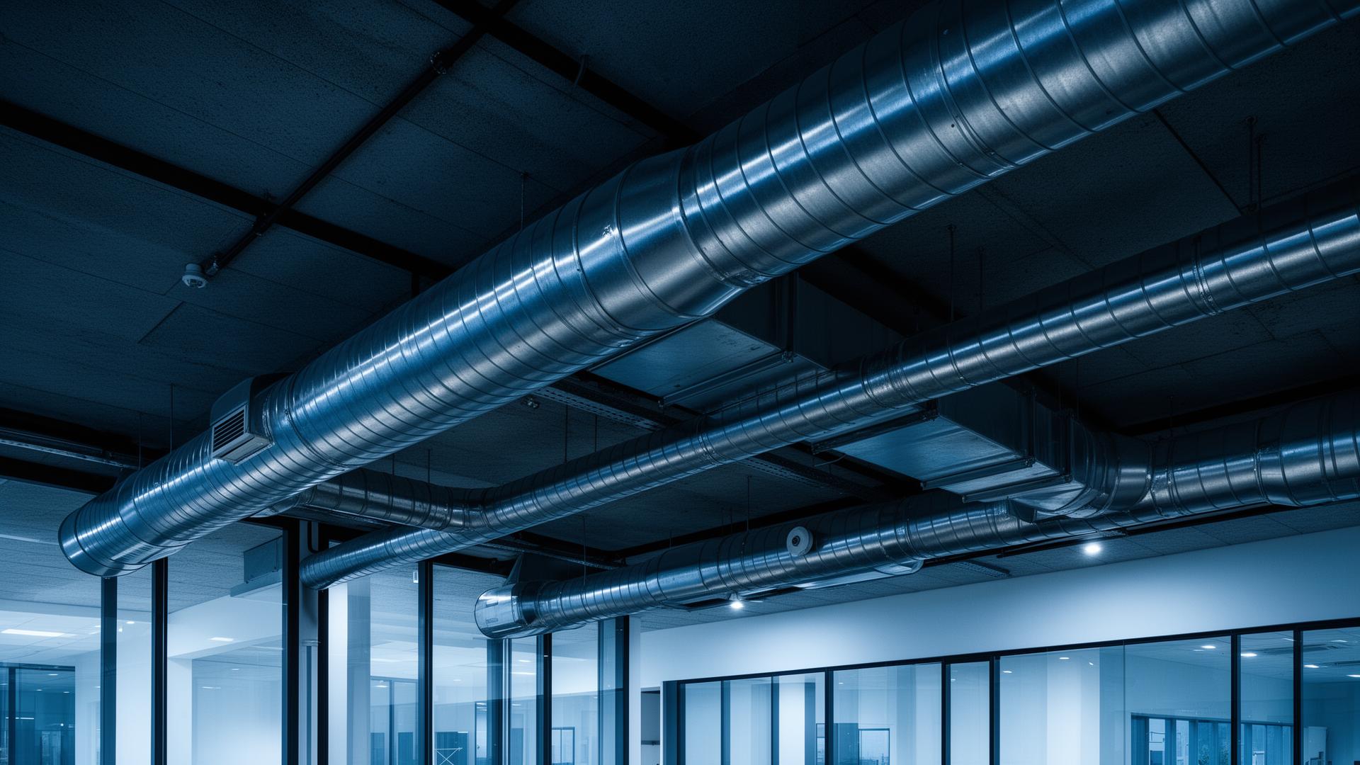 Réseau de ventilation industriel