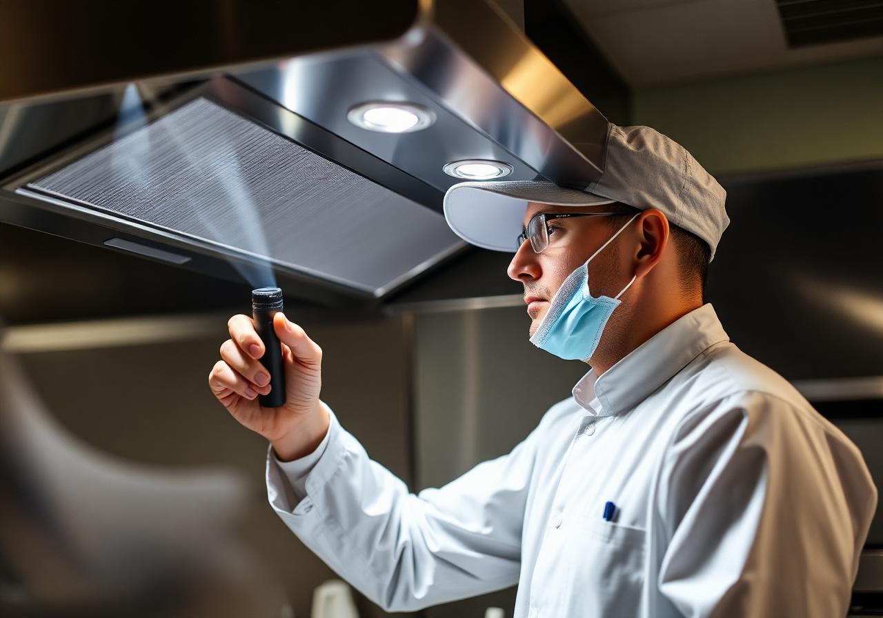Dégraissage de hotte de cuisine professionnelle